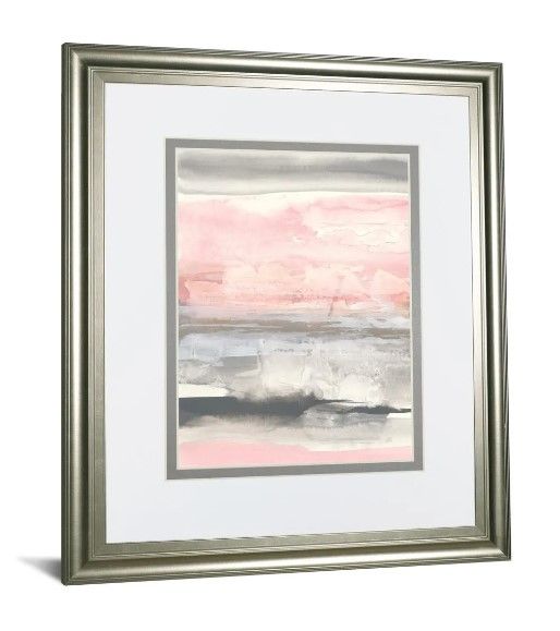Classy Art Charcoal and Blush II by Chris Paschke Wall Art-1