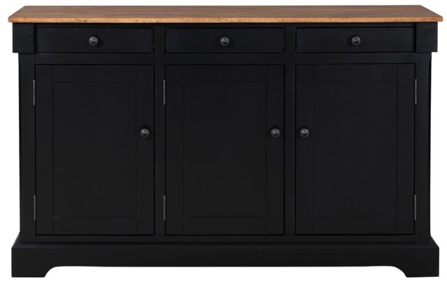 Signature Design by Ashley® Wildenauer Black/Brown Dining Room Buffet-2