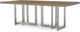 Century® Customizable Milan Oak With Metal Base Dining Table-0