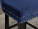 Brassex Inc. 2-Piece Black/Navy Bar Stool Set-4