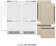 ZLINE Autograph Edition 72" 39.6 Cu. Ft. Panel Ready Built In French Door Refrigerator with Matte Black Accents-3