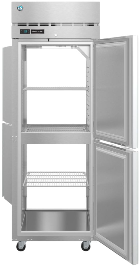 Hoshizaki Steelheart® 28" 24.2 Cu. Ft. Stainless Steel Pass Thru Commercial Refrigerator with Lock-1