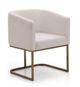 VIG Furniture Modrest Brass/White Dining Chair-0