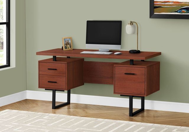 Monarch Specialties Inc. Cherry Computer Desk-0