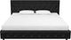 dhp furniture® Dakota Black King Upholstered Panel Bed-2