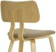Armen Living Jaguar 2-Piece Oak/Vintage Taupe Dining Chair Set-5