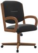 Chromcraft Customizable Concord Swivel Tilt Caster Casual Dining Chair-3