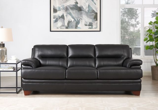 Hydeline® Luxor Gunmetal Black Sofa-2