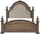 Liberty Furniture Carlisle Court Chestnut/Sand Queen Upholstered Poster Bed-1
