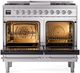 Ilve® Nostalgie II Series 40" Stainless Steel Pro Style Dual Fuel Range-1