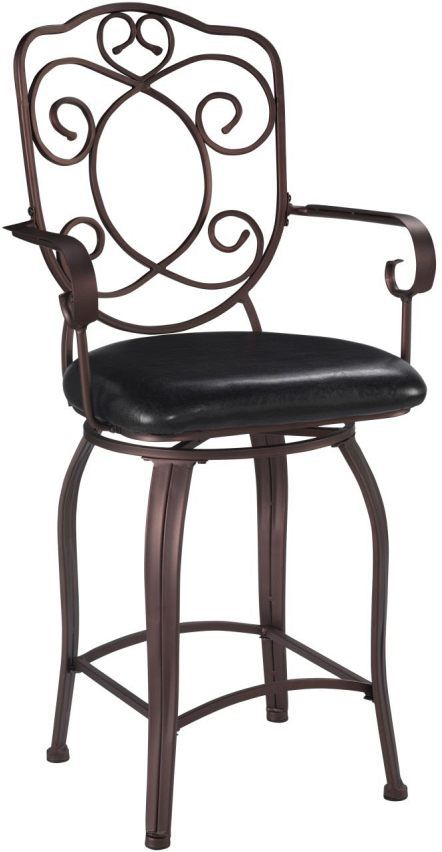 Linon Crested Back Counter Stool-0