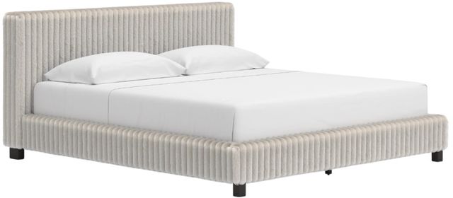 Signature Design by Ashley® Birmonton White Queen Upholstered Panel Platform Bed-0