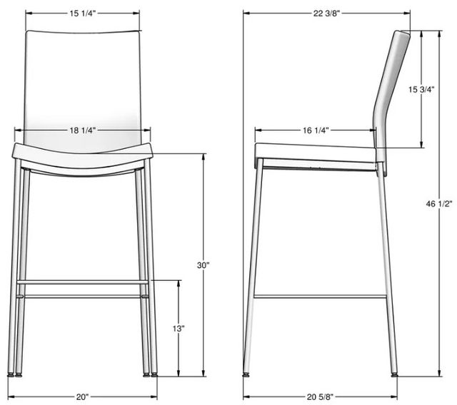 Amisco Customizable Osten Bar Stool-1