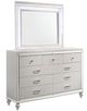 New Classic® Home Furnishings Valentino White Dresser and Mirror Set-0