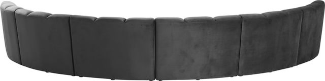 Meridian Furniture Infinity 6-Piece Grey Velvet Modular Sectional-3