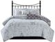 Olliix by 510 Design Grey/Charcoal King/California King Marseille 5 Piece Reversible Paris Print Duvet Cover Set-3