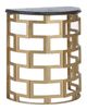 Wildwood Lamps Black Accent Table with Gold Base-0