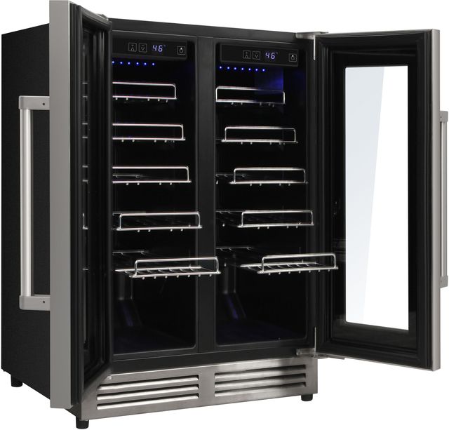 Thor Kitchen 24" Stainless Steel French Door Wine Cooler-2