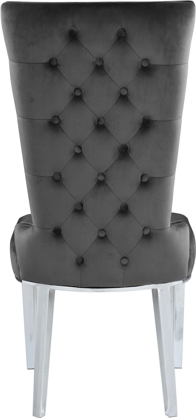 Meridian Furniture Serafina Gray Velvet Dining Chair-2