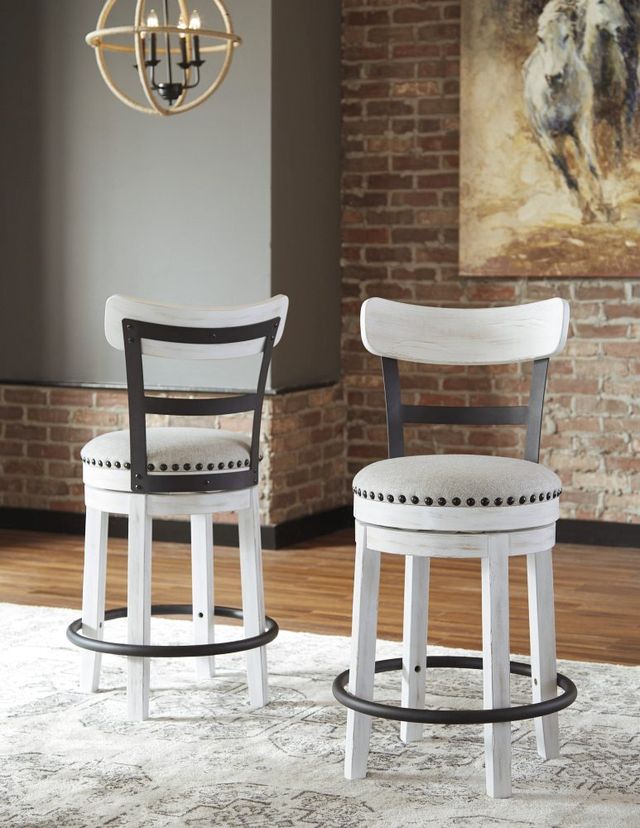 Signature Design by Ashley® Valebeck White Counter Stool-4