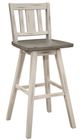 Homelegance® Amsonia Distressed Gray/White Sand Swivel Pub Height Chair-0
