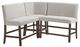 Elements International Seneca 3-Piece Brown/Gray Counter Bench-0