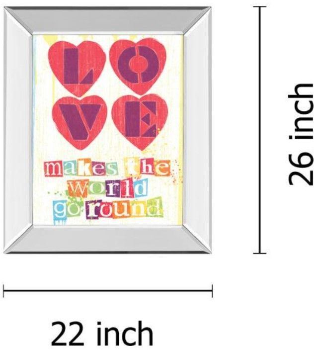 Classy Living Tom Frazier Must Be Love I 26" Wall Art-2