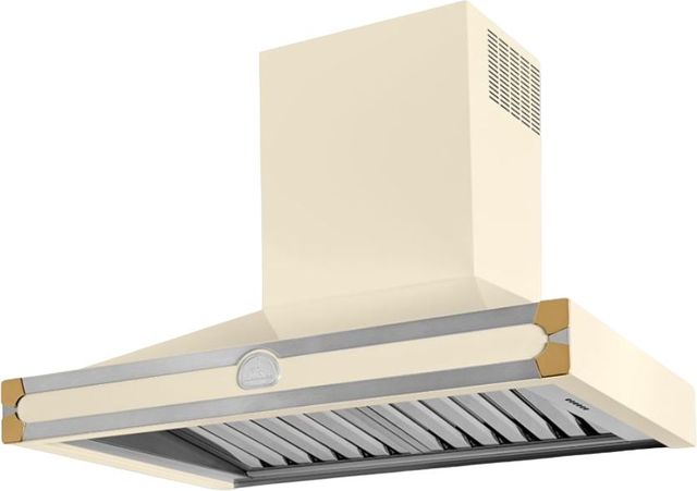 La Cornue CornuFé 90 36" Morning Dew Wall Mounted Range Hood-0