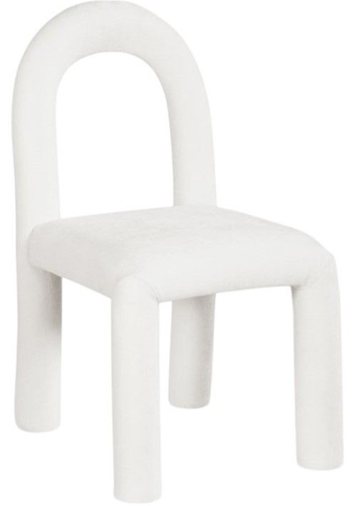 Meridian Furniture Amari Cream Upholstered Dining Side Chair-0