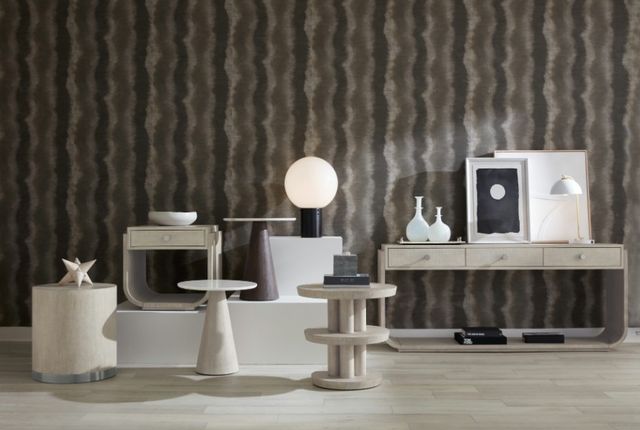 Hooker® Furniture Modern Mood White Marble Top Accent Table with Diamond Base-1