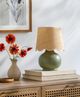 Surya Stella Dark Glazed Green Table Lamp-5