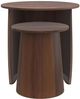 Coaster® Yency 2-Piece Dark Brown Nesting Table-1