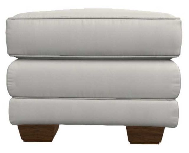 La-Z-Boy® Mackenzie Ivory Leather Ottoman-3