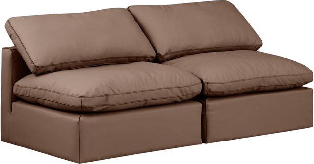 Meridian Furniture Indulge 2-Piece Brown Sofa-0