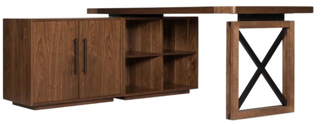 Hooker® Furniture Elon Medium Wood Bunching Short Bookcase-3