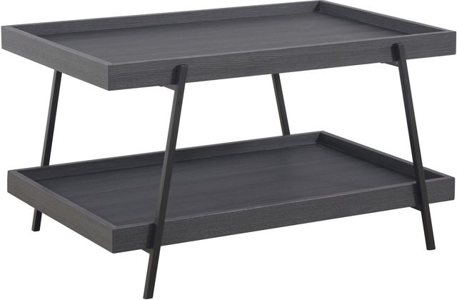 Signature Design by Ashley® Yarlow 3 Piece Black Living Room Table Set-1
