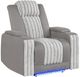 Global Furniture USA U8000 Corduroy Power Recliner with Power Headrest-0
