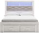 Signature Design by Ashley® Altyra White Queen Upholstered Storage Bookcase Bed-1