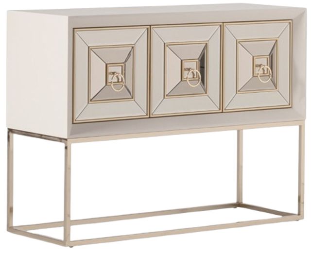Michael Amini® Madison Glistening Gold Console Table-0