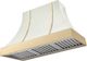 AGA Cascade 48" White Wall Mounted Range Hood  with Polished Brass Trim-0