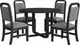 Elements International Ridgemont 5-Piece Black/Gray Dining Set-0