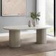 ACME Furniture Laela White Oval Dining Table-1
