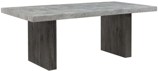 Global Furniture USA D2410 Gray Dining Table with Dark Brown Base-0