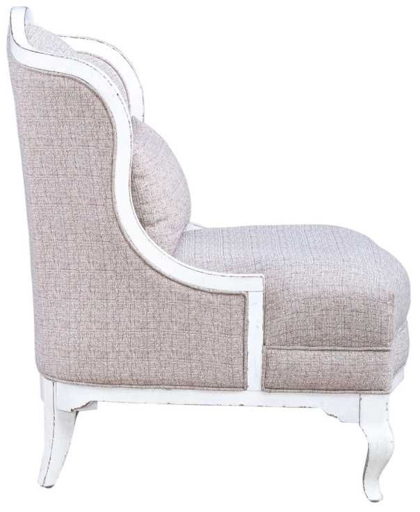 Liberty Furniture Magnolia Manor Antique White/Gray Upholstered Accent Chair-3