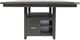 Jofran Inc. Altamonte Brushed Gray High-Low Square Counter Dining Table-4