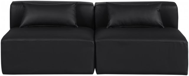 Meridian Furniture Cube 2-Piece Black Sofa-1