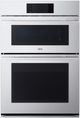 SKS 30" Satin Stainless Steel Oven/Microwave Combo Electric Wall Oven-0