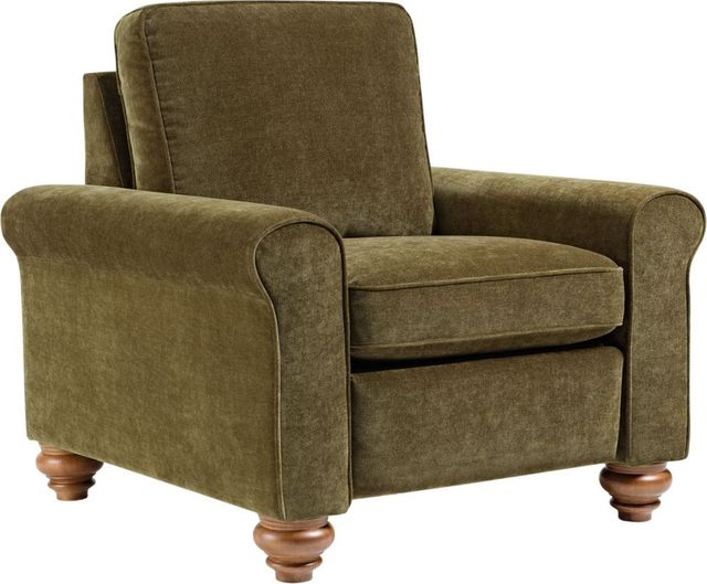 Best® Home Furnishings Customizable Weston Fabric Manual Recliner with Dark Walnut Legs-0