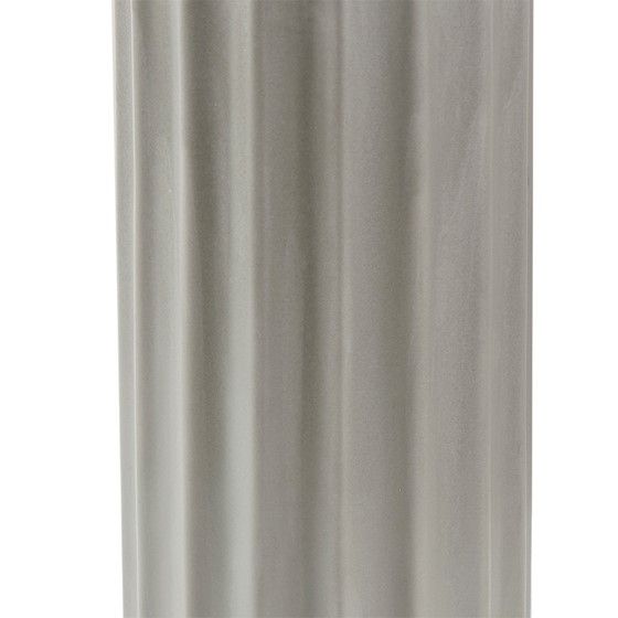 Olliix by Martha Stewart Glendale 27" Grey Ceramic Ribbed Table Lamp-3