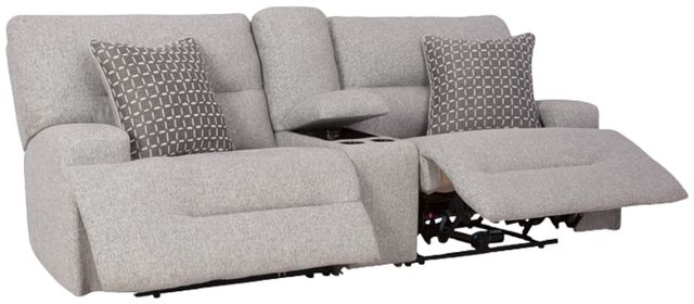 Signature Design by Ashley® Acklen Place 3-Piece Gray Power Reclining Sectional-1